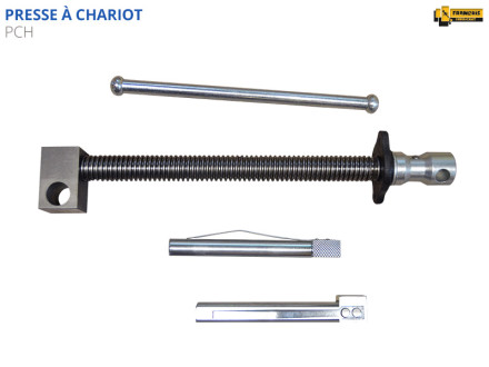 Presse à chariot PCH pour établi mécanisme à vis fonte et acier massif qualité professionnelle broche d'établis avec poteaux de serrage - butée d'établi inclus