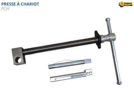 Presse à chariot PCH pour établi mécanisme à vis fonte et acier massif qualité professionnelle broche d'établis avec poteaux de serrage - butée d'établi inclus