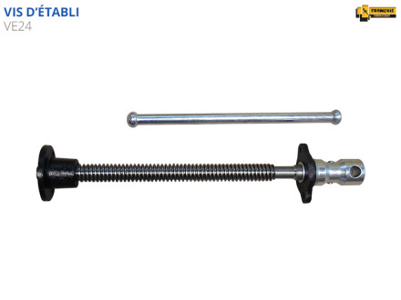 Vis pour presse d'établi VE24 mécanisme à vis fonte et acier massif qualité professionnelle broche d'établis