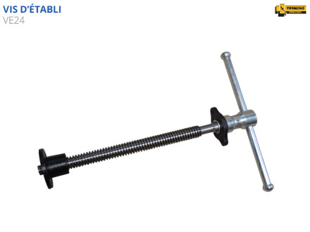 Vis pour presse d'établi VE24 mécanisme à vis fonte et acier massif qualité professionnelle broche d'établis