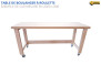 Table de boulanger professionnelle en hêtre massif. Table de boulanger mobile entièrement sur mesure. Équipé de roulette avec blocage. Table de boulangerie, table de boulanger, table de travail pour boulanger, table de travail pour boulangerie à roulette, tour de boulanger, tour de boulangerie, parisien boulanger, parisien boulangerie, bois massif, essence hêtre massif, qualité professionnelle, standard et sur mesure